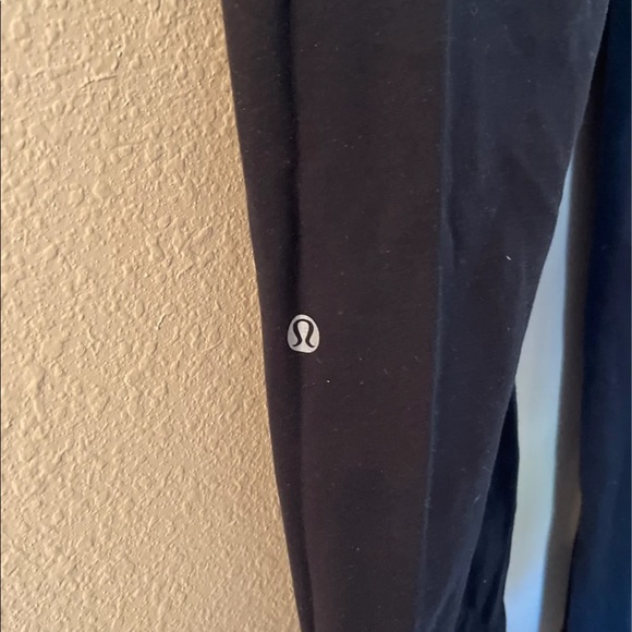 lululemon yoga pants black yellow blue size 6 regular - Picture 4 of 4